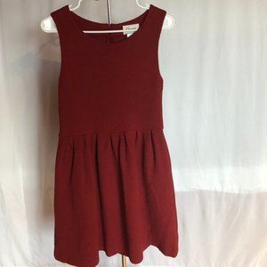 GANNI [Medium] Red Scoop Neck Dress